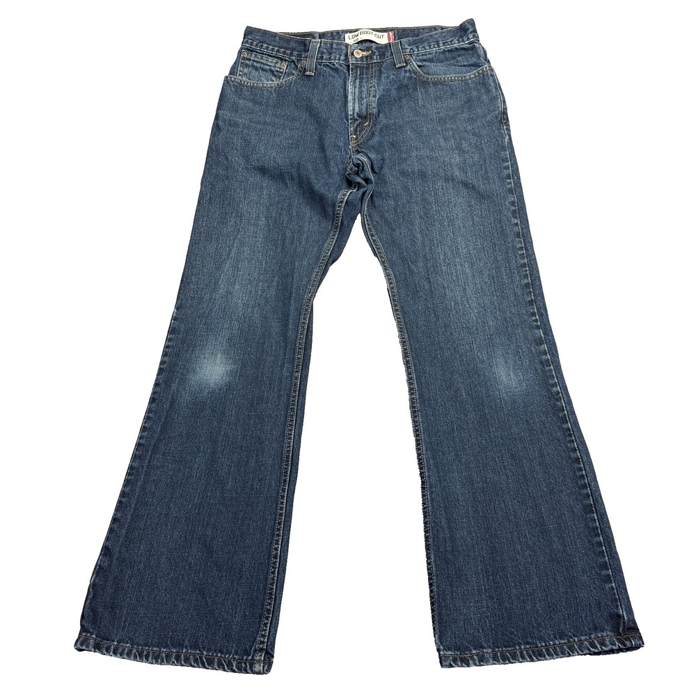 Levi's 527 BootCut Jeans Men's Size 33x32 Red Tab Blue Denim Dark Wash Cowboy